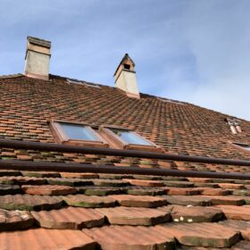 renovated roof - integration of roof windows