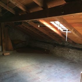 Attic before work